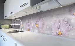 Кухонний фартух Анотація орхідеї вінілова наклейка для кухні ПВХ Квіти Фіолетовий Happy Pocket Z181355 - мініатюра 6