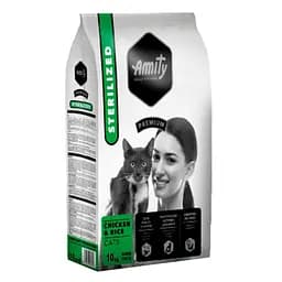 Корм для котів AMITY Sterilized 10 кг для стерилізованих з м'ясом птиці