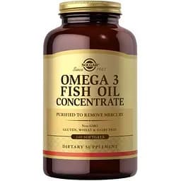 Жирні кислоти Solgar Omega 3 Fish Oil Concentrate 240 капсул