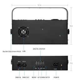 Ультрафіолетовий світлодіодний прожектор Big LEDUV DMX18 3W - мініатюра 4