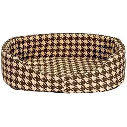 Лежак для собак Пухнастики 54x40x13 см (шоколад)