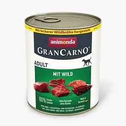 Влажный корм для собак Animonda GranCarno Adult with game с дичью 800 г
