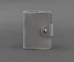 Женский кожаный кард-кейс 7.1 (Книжечка) серый
