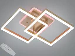 Люстра LED Diasha золото 64 Вт 11 квадратів