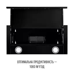 Витяжка телескопічна Perfelli TL 6622 Full BL 1000 LED - мініатюра 8