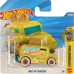 Базова машинка Hot Wheels Experimotors Roller Toaster жовта (5785) JJJ10-N521