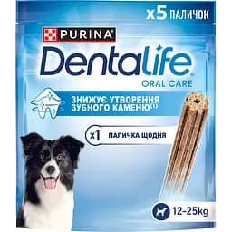 Ласощі для собак середніх порід DentaLife для здоров'я зубів і ясен 115 г