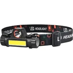 Налобный фонарь Bailong BL-8101 универсальный аккумуляторный XPE+COB