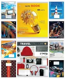 Тетради ученические 48 листов линия Твердая ТЕ42502 Микс 3, 10 шт. в упаковке,