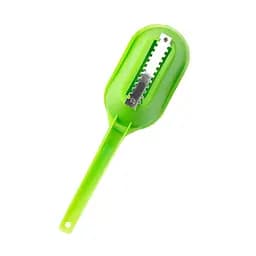Рибочистка пластикова з контейнером 20 см, Kitchette Салатовий 83647