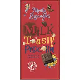 Шоколад Monty Bojangles молочний з карамелізованим попкорном 150 г
