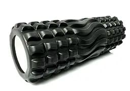 Масажний ролик EasyFit Wavyspines 33 см Чорний (EF-3701-Bk)