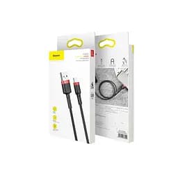 Кабель Baseus cafule Cable USB For lightning 1.5A 2 м Червоний + Чорний - мініатюра 2