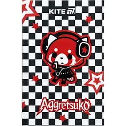 Книга записна Kite Aggretsuko AR25-199 А6 80 аркушів клітинка тверда обкладинка (AR25-199)