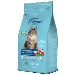 Сухой корм для пожилых и малоактивных кошек happyOne Premium Cat Light & Senior Fresh Meat со свежим мясом 1.5 кг