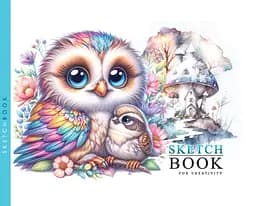 Скетчбук 7БЦ 148x105 мм, 24 аркуші, офсетний папір 100 г/м², чисті аркуші, матова ламінація, дизайн 24335