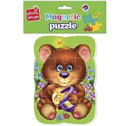 Пазли на магніті Vladi Toys Малюк зможе Ведмежа А5 12 елементів (VT3301-04) - мініатюра 2
