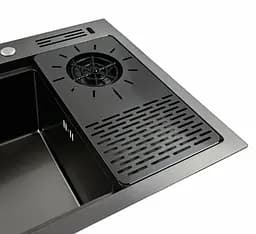 Кухонна мийка Platinum HANDMADE PVD чорна 78*46 (SP000041338) - мініатюра 4
