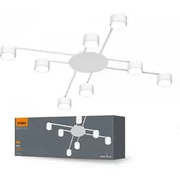 Світильник Videx під лампу 8xGX53 накладний Білий VL-SPF22B-W