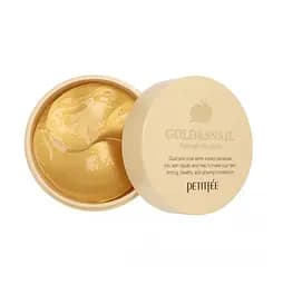 Гідрогелеві патчі для очей Золото-Равлик Gold/Snail Hydrogel Eye Patch Petitfee & Koelf 60 шт - мініатюра 4
