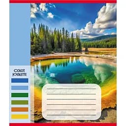 Зошит загальний "Кольори гір" Leader 060-610093K-2 в клітинку, 60 аркушів