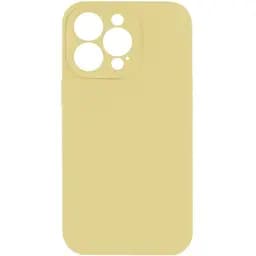 Чохол Silicone Case із захистом камери Full Apple iPhone 13 Pro Crem yellow