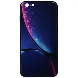 Чохол-накладка Toto Print Glass Space Case Apple iPhone 6 Plus/6S Plus Blue
