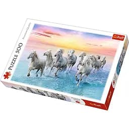 Пазл Trefl Белые лошади в галопе 500 эл. (37289)