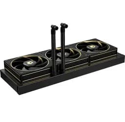 Система рідинного охолодження ID-Cooling DX360 GDL, Black/Gold, 3x AF-127-GDL, PWM, 500～2000±10%RPM, 29.9dB(A) Max, Intel: 1851/1700/1200/115x, AMD: AM4/AM5, до 350 Вт, 27 мм товщина радіатора - мініатюра 4
