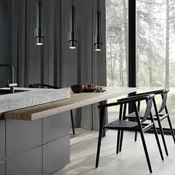 Люстра підвісна Sirius RT523 BK 7W 70 x 1000 mm - мініатюра 2