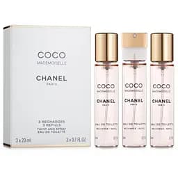 Chanel Coco Mademoiselle 20 мл * 3 шт REFILL туалетна вода