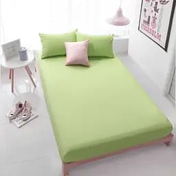 Простыня Hobby Poplin Gold на резинке 200x180 см Yesil (608512)