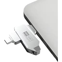Флеш-пам'ять XO U50 USB-Type-C 3.0 128 Gb сталевий (MAW-44129_685) - мініатюра 2