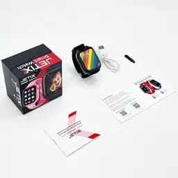 Смарт-годинник JETIX DF100 Pro з 4G відеодзвінком, вібродзвінком і вологозахистом IP67 - Чорний - мініатюра 9