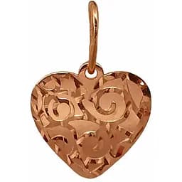 Золотая подвеска "Сердце".  440723