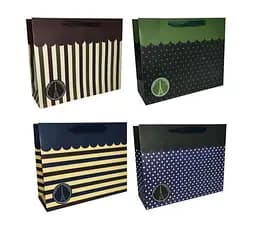 Подарунковий пакет картонний, 200 г/м², Have a good day, 26x32x10 см, 6 шт. в упаковці (В асортименті)