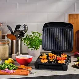 Гриль Russell Hobbs George Foreman притискний Immersa Medium 1300Вт з'ємні пластини метал пластик чорний (28310-56) - мініатюра 5