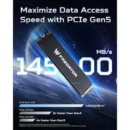 Накопичувач SSD Acer Predator m.2 NVMe 2TB GM9 PCI-E 5.0 x4 (BL.9BWWR.137) - мініатюра 2
