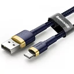 Кабель Baseus cafule Cable USB Lightning 1.5A 2 м Dark Синій + Gold