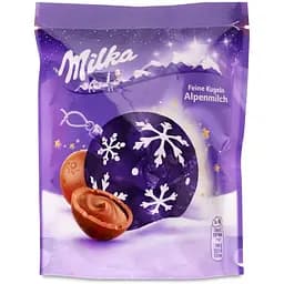 Цукерки Milka Кульки з молочного шоколаду з начинкою 90 г