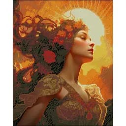 Алмазная мозаика Strateg ПРЕМИУМ Амазонка без подрамника размером 40х50 см (ZAV4050-8)