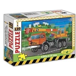 Пазлы 120, вып. 6 (ЕРТ-06) Автокран в коробке 86898