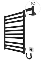 Електрична рушникосушарка HF York 770x530 black matte 6.1.0501.06.BM, Чорний матовий, універсальне (коннектор), Електронний