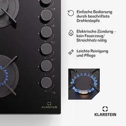 Газова варильна поверхня Klarstein Goldflame 6 (10045628) - мініатюра 6