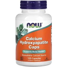Вітаміни та мінерали NOW Calcium Hydroxyapatite Caps, 120 вегакапсул