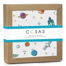 Пелюшки муслінові Cosas Spaceman 75x75 см, білі