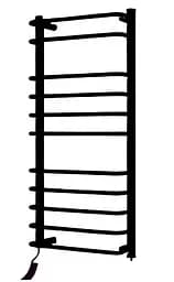 Рушникосушка електрична Heizung EU 11/55 1160x550 мм ліва з терморегулятором Чорний 30412