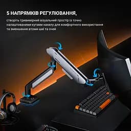 Кронштейн Anda Seat Stealth Pro II RGB 17"-42" Blue AD-W-A9X-1S-BS - мініатюра 10
