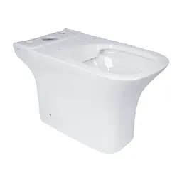 Унітаз-компакт Qtap Presto Quadro безободковий з сидінням Soft-close QT24221215AW, Білий - мініатюра 9