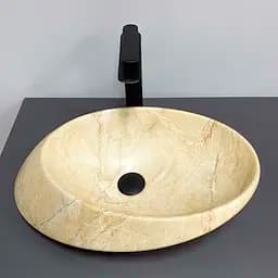 Умивальник VBI Rotello beige onyx matt накладний VBI-017103 - мініатюра 3
